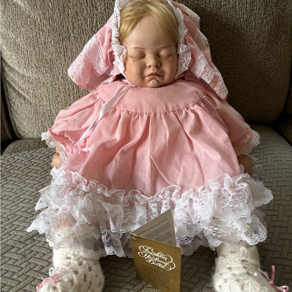 Franklin mint heirloom porcelain doll